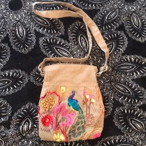 Peacock crossbody bag